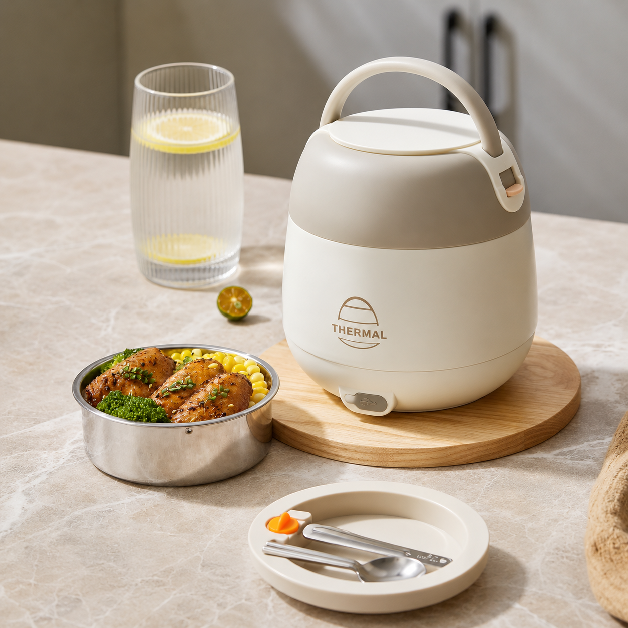 Large-Capacity Electric Lunch Pot